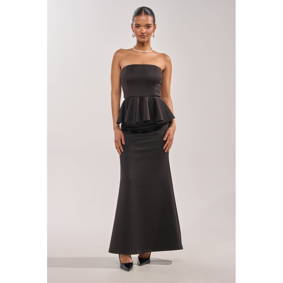 chinese dress ladies QUEEN OF EVERYTHING MIRRORED MAXI DRESS IN GOLD – AKIRA main image 0