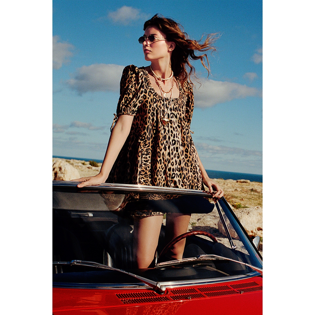 midi dress with cap sleeves Women's Dress