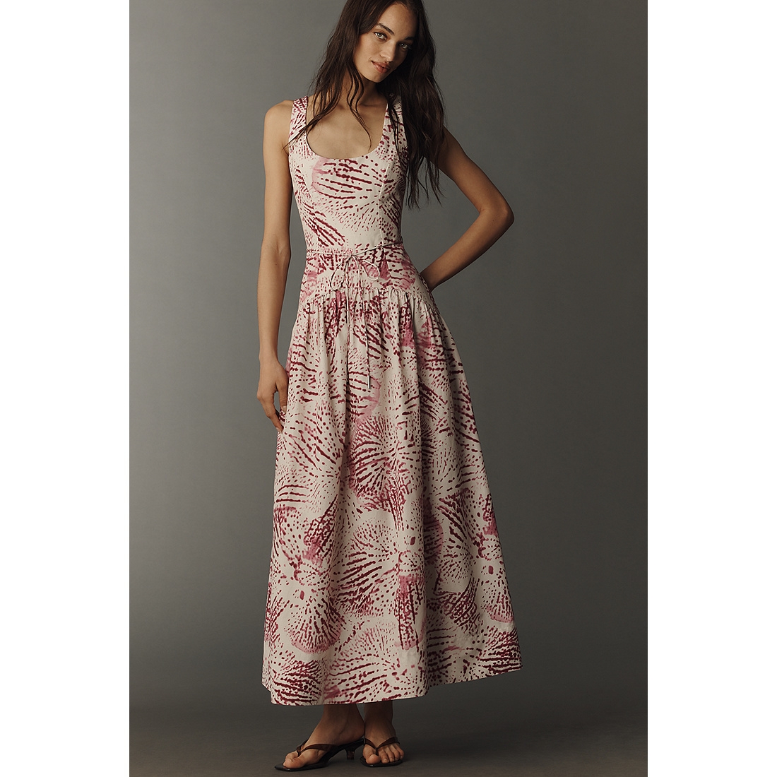 maxi dress anthropologie The Somerset Collection By The Somerset Shirt - Pink flattering smocked waist Best fall dress: Anthropologie Somerset