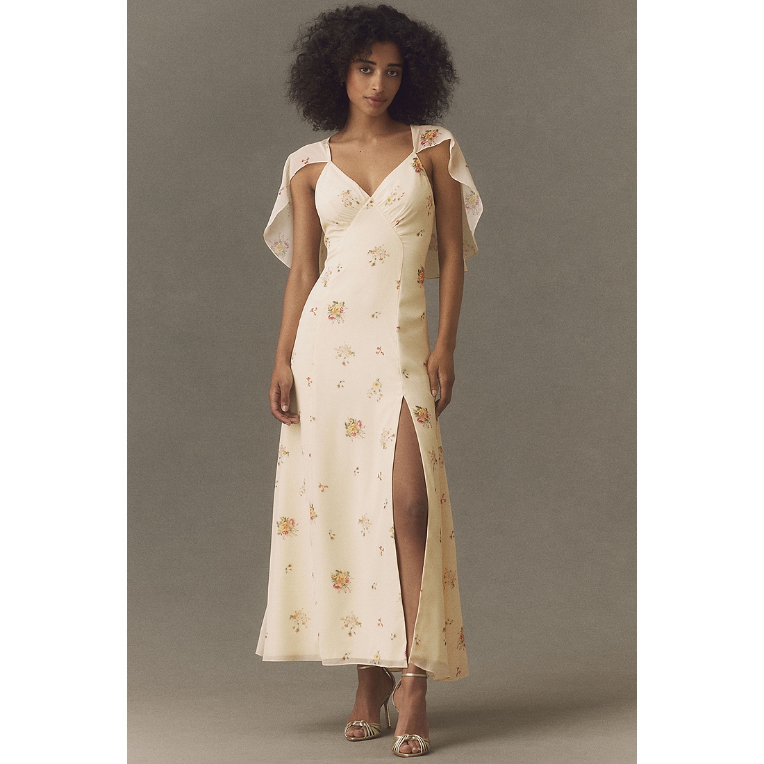 Chiffon Cape Maxi Dress available now at Lenox Square®