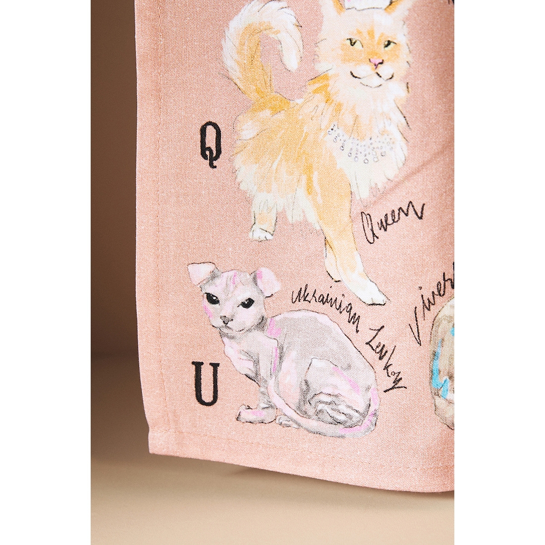 Anthropologie Cat Breeds Dish Towel - Thumbnail 4