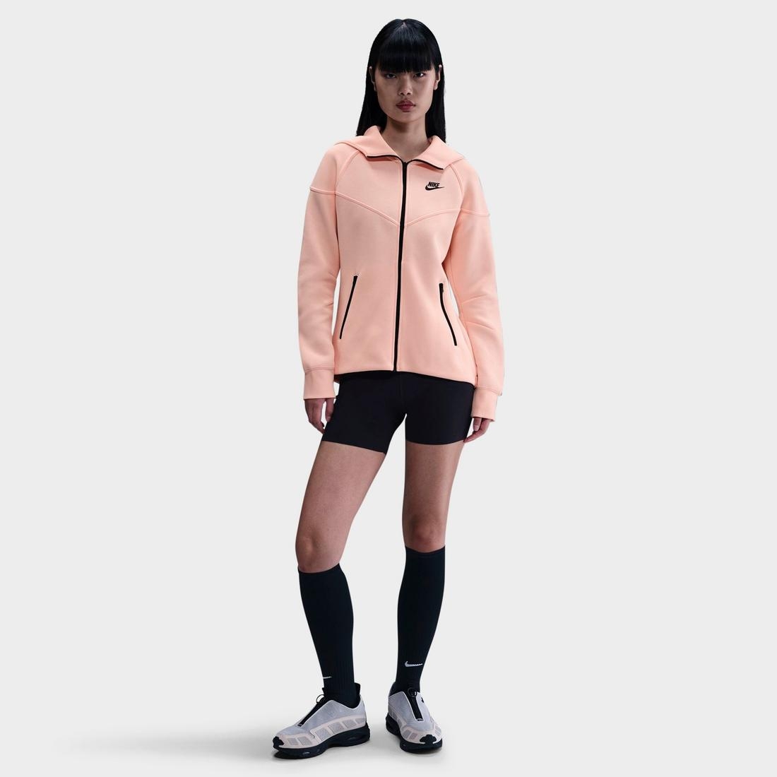pink nike tech hoodie