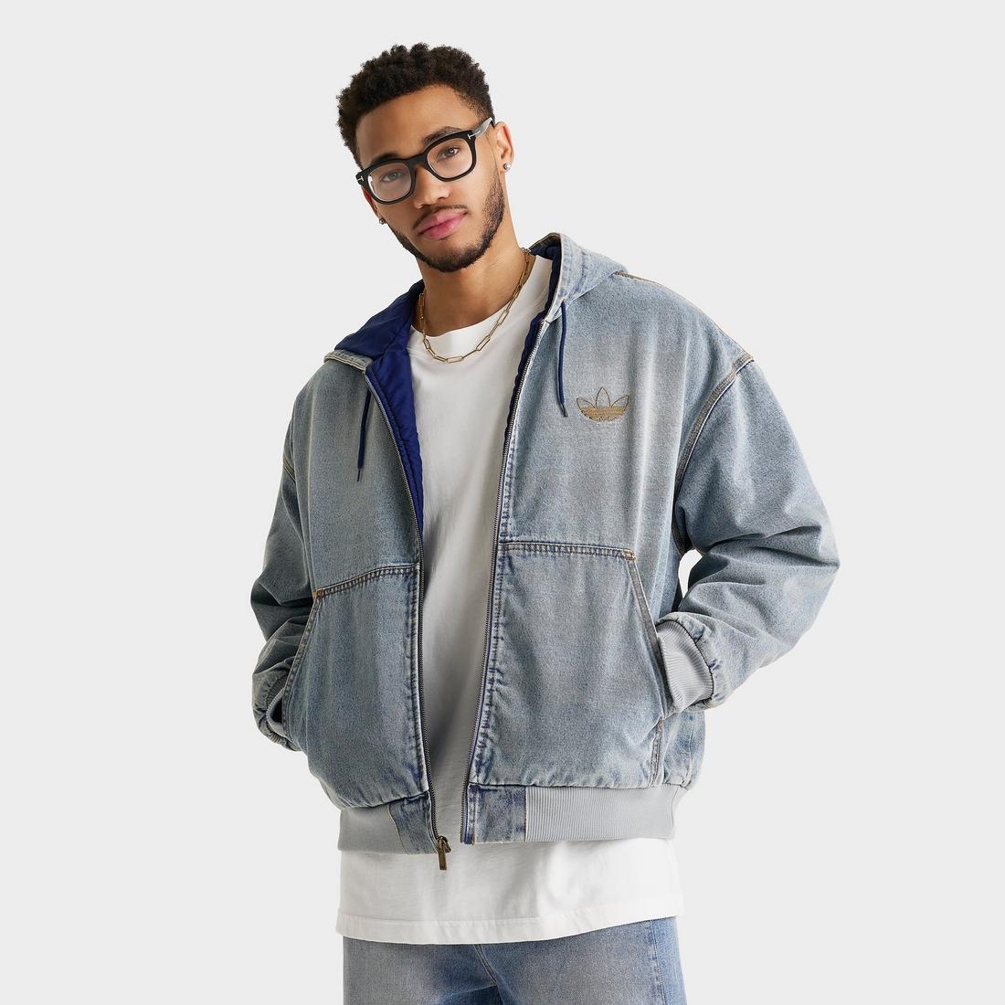 adidas Men's Originals Padded Denim Jacket available now at Grove