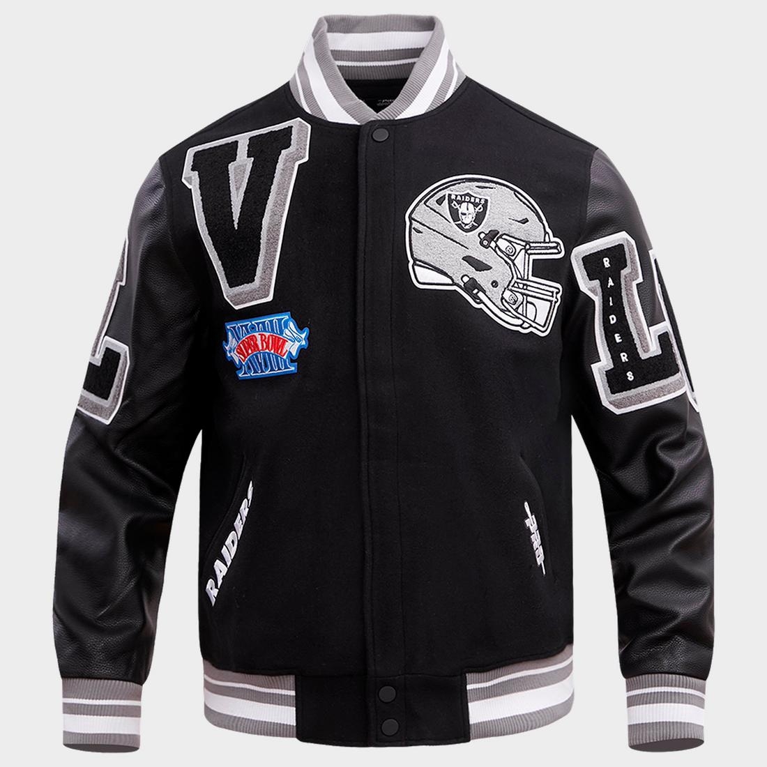 LAD MUSICIAN 2012AW Varsity Riders スタジャン Las Vegas Raiders Pro Standard Remix Full-Zip Black Varsity Jacket