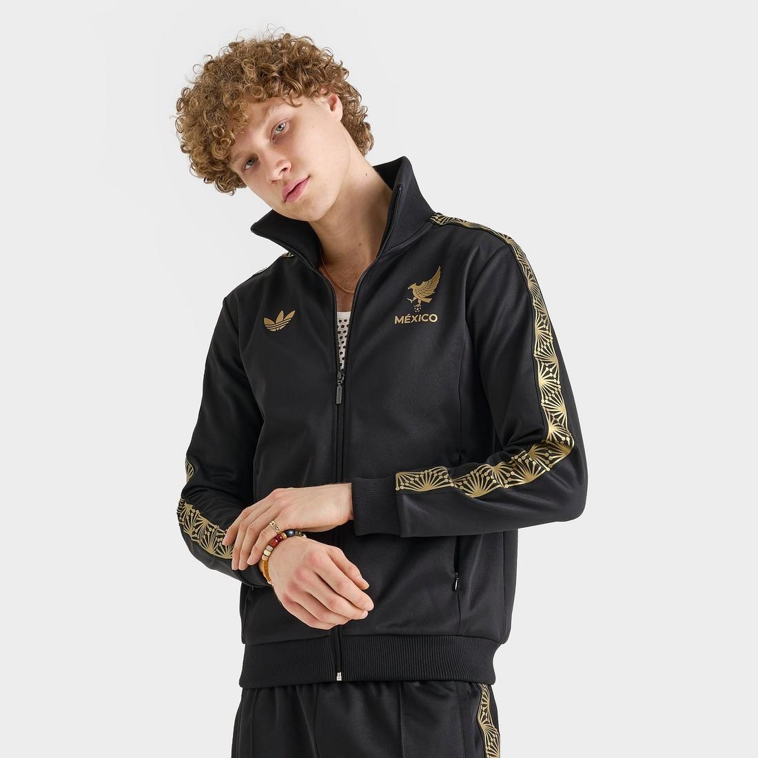 Adidas Men's Mexico Gold Soccer Track Jacket available now