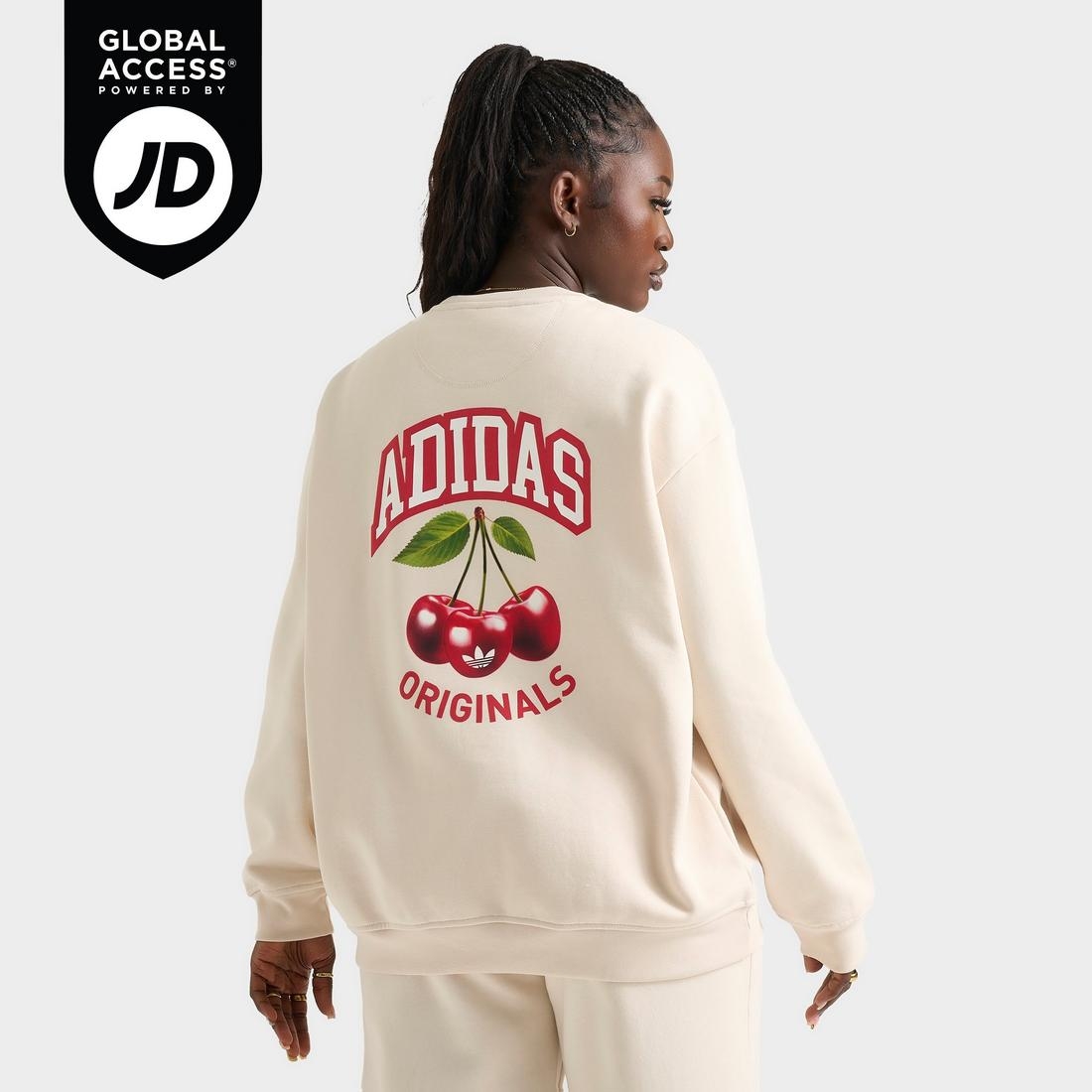 Adidas Women's Originals Cherry Oversized Crewneck