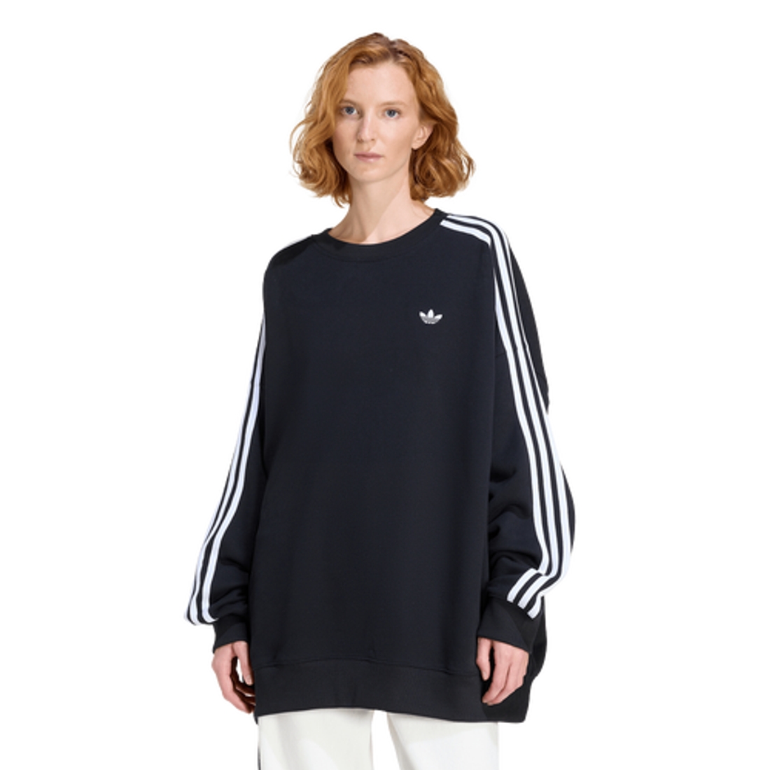 adidas Womens adidas Originals Oversized Adilenium Crew Sweatshirt  available now at Auburn Mall