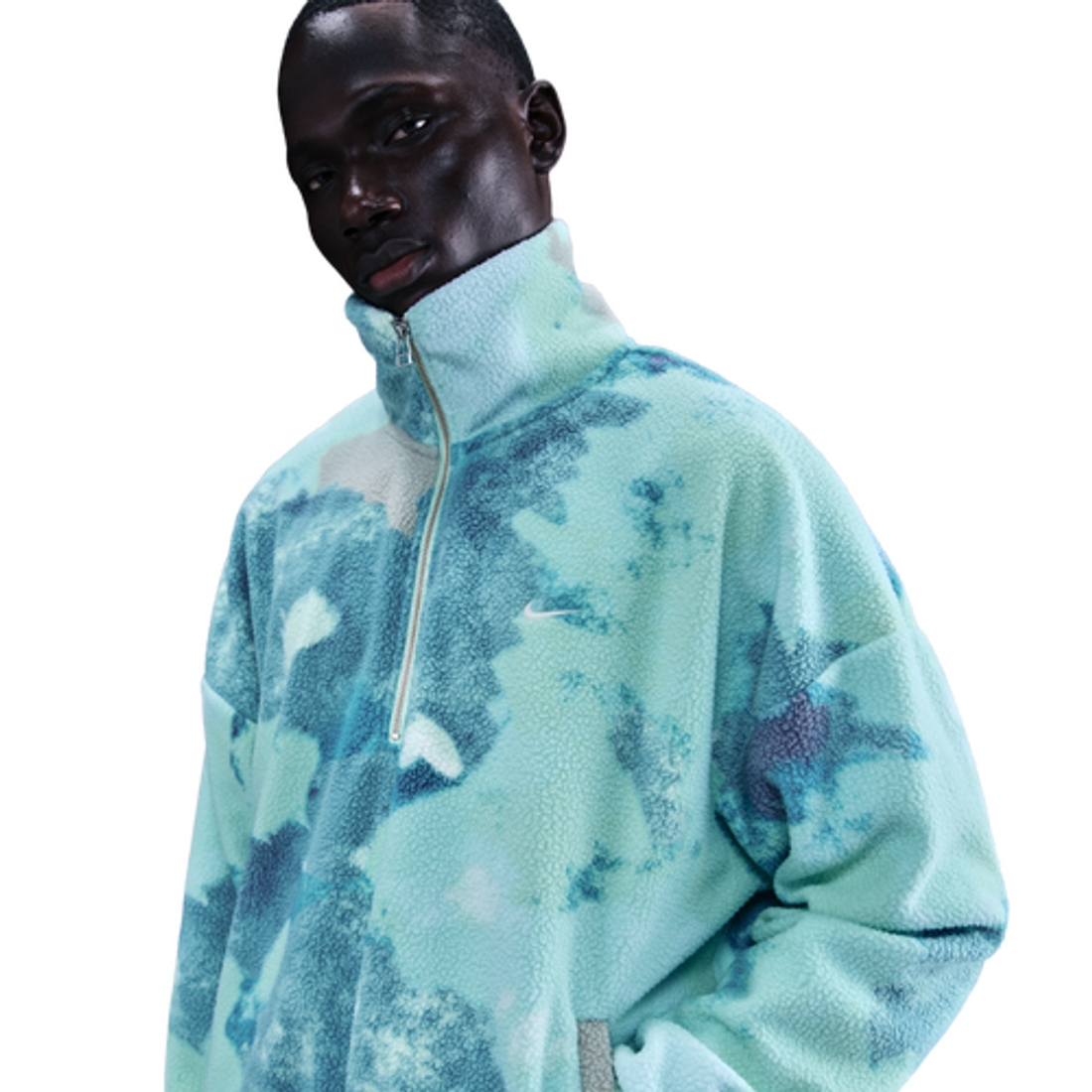 nike half zip sherpa fleece