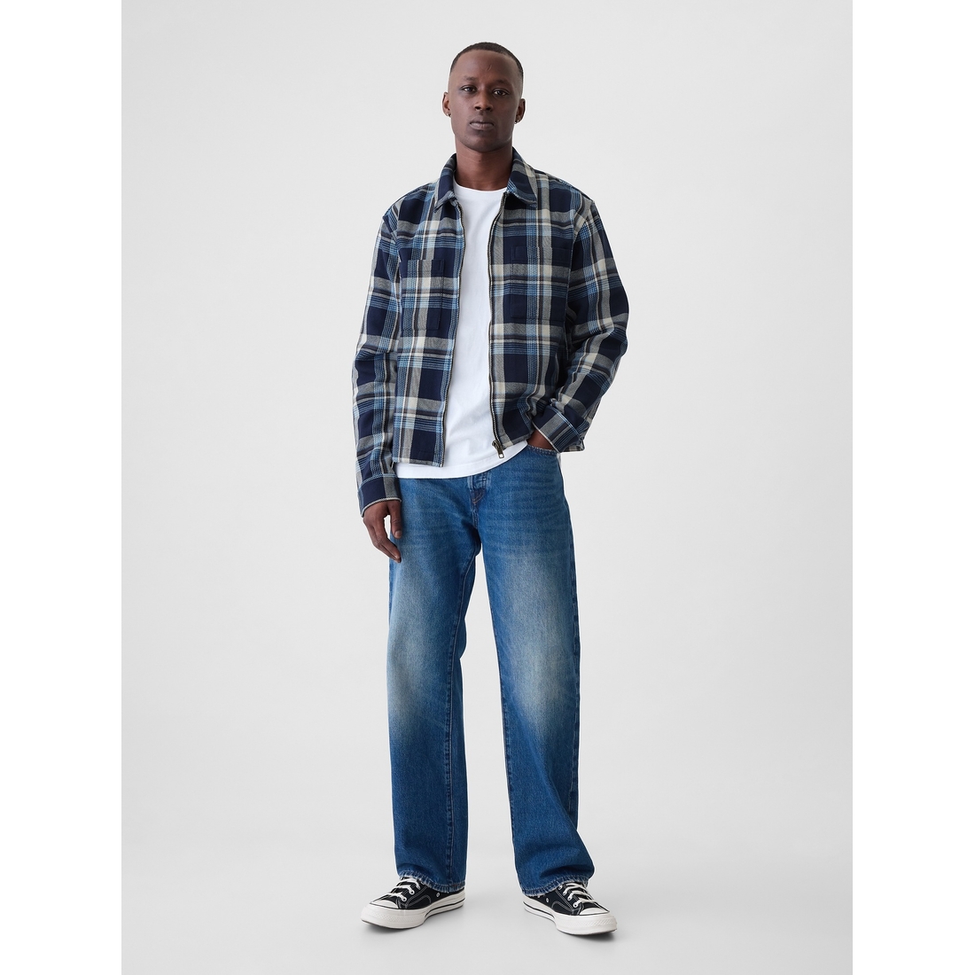Heavyweight Flannel Full-Zip Shirt Jacket available now at Heavyweight Flannel Full-Zip Shirt Jacket available now at