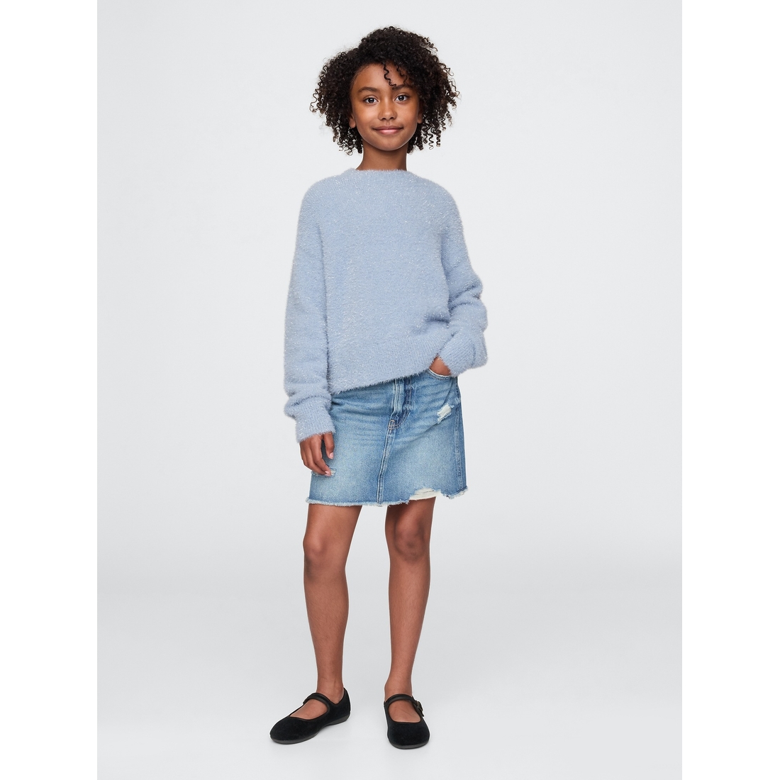 Kids Fuzzy Metallic Crewneck Sweater available now at Ross Kids Fuzzy Metallic Crewneck Sweater available now at Ross