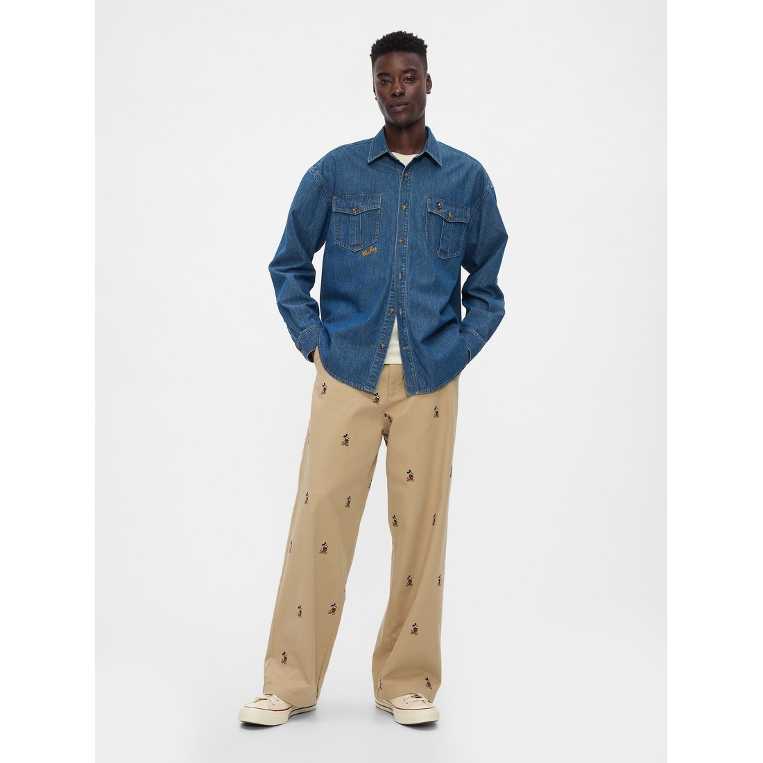 gap denim dress shirt Gap HFR Balloon-Sleeve Denim Shirt by LaTouch