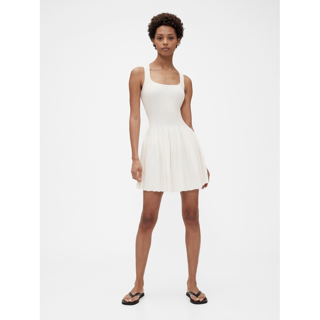 GapStudio Rib Pleated Mini Dress available now at The Galleria™