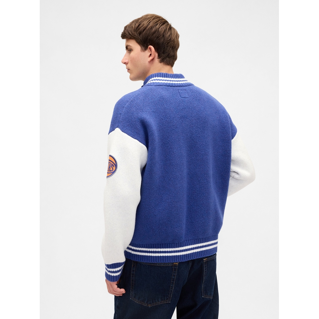 CashSoft NBA New York Knicks Logo Zip Sweater available now at The