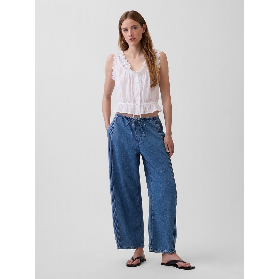 Mid Rise UltraSoft Easy Barrel Jeans available now at Woodfield Mall™