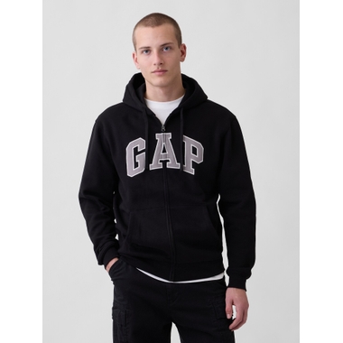 Gap Men's Vintagesoft Oversized Crop Zip Hoodie available now at