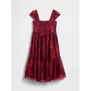 Denim Flutter-Sleeve Sweetheart Dress available now at Ross Park Mall