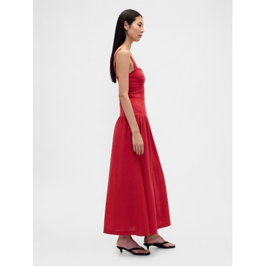 Mixed Media Drop-Waist Midi Dress available now at West Town Mall Mixed Media Drop-Waist Midi Dress available now at West Town Mall