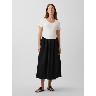 everlane drop waist dress Haven Butter Yellow Drop Waist Mix Media Dress – Coco & Coast main image 1