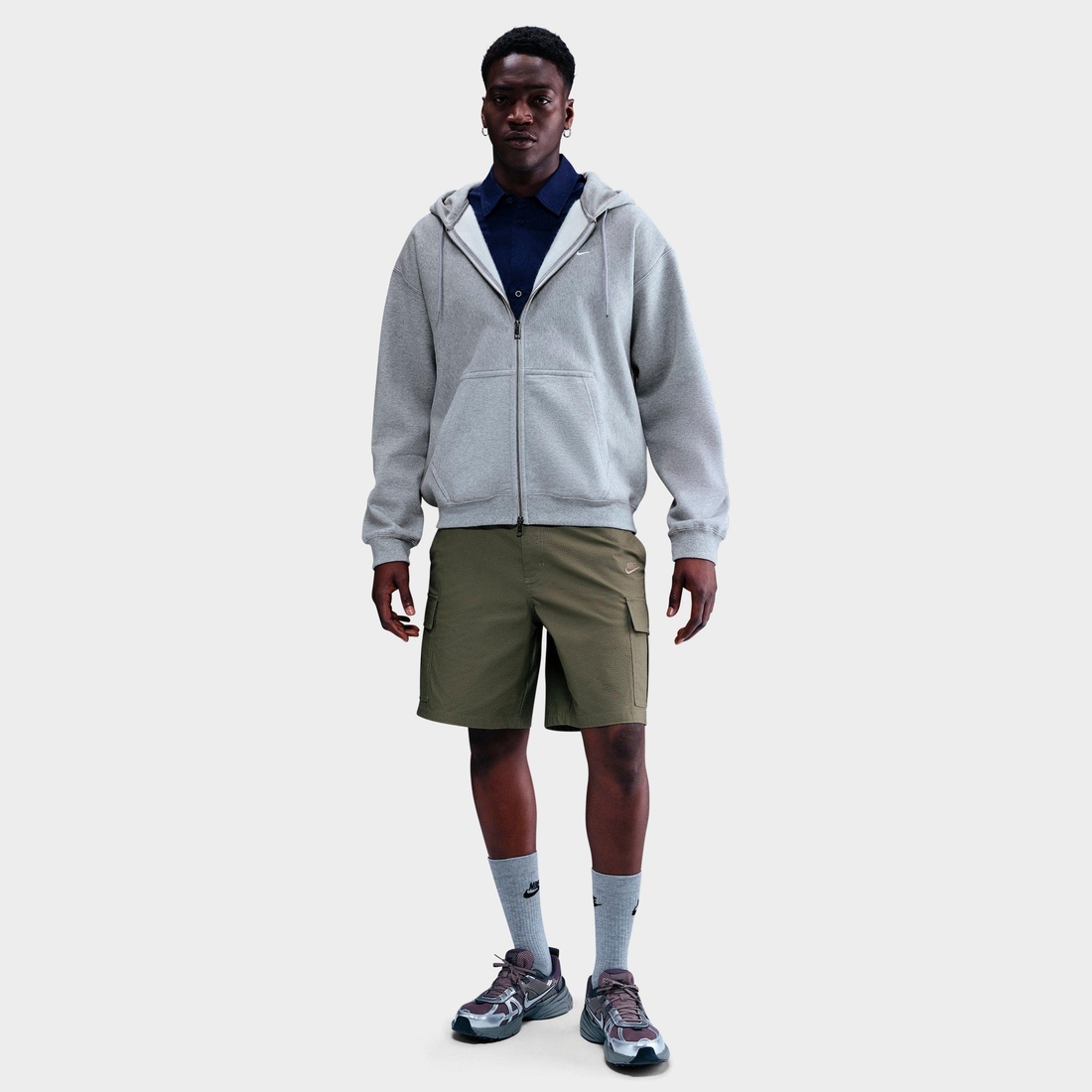 nike loose fit zip hoodie