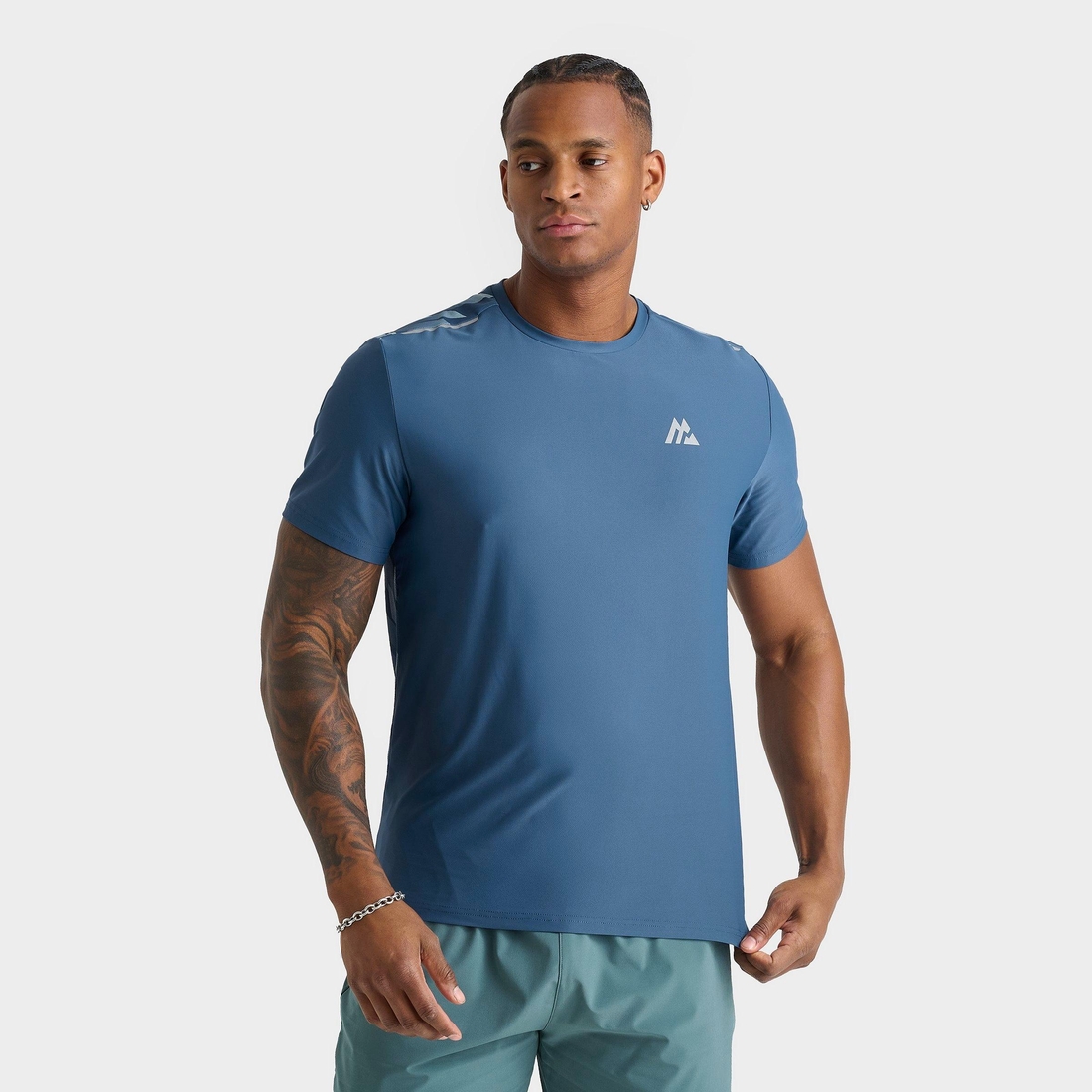 Montirex Men's Charge Print T-Shirt in Naval/Dawn Size: 2XL
