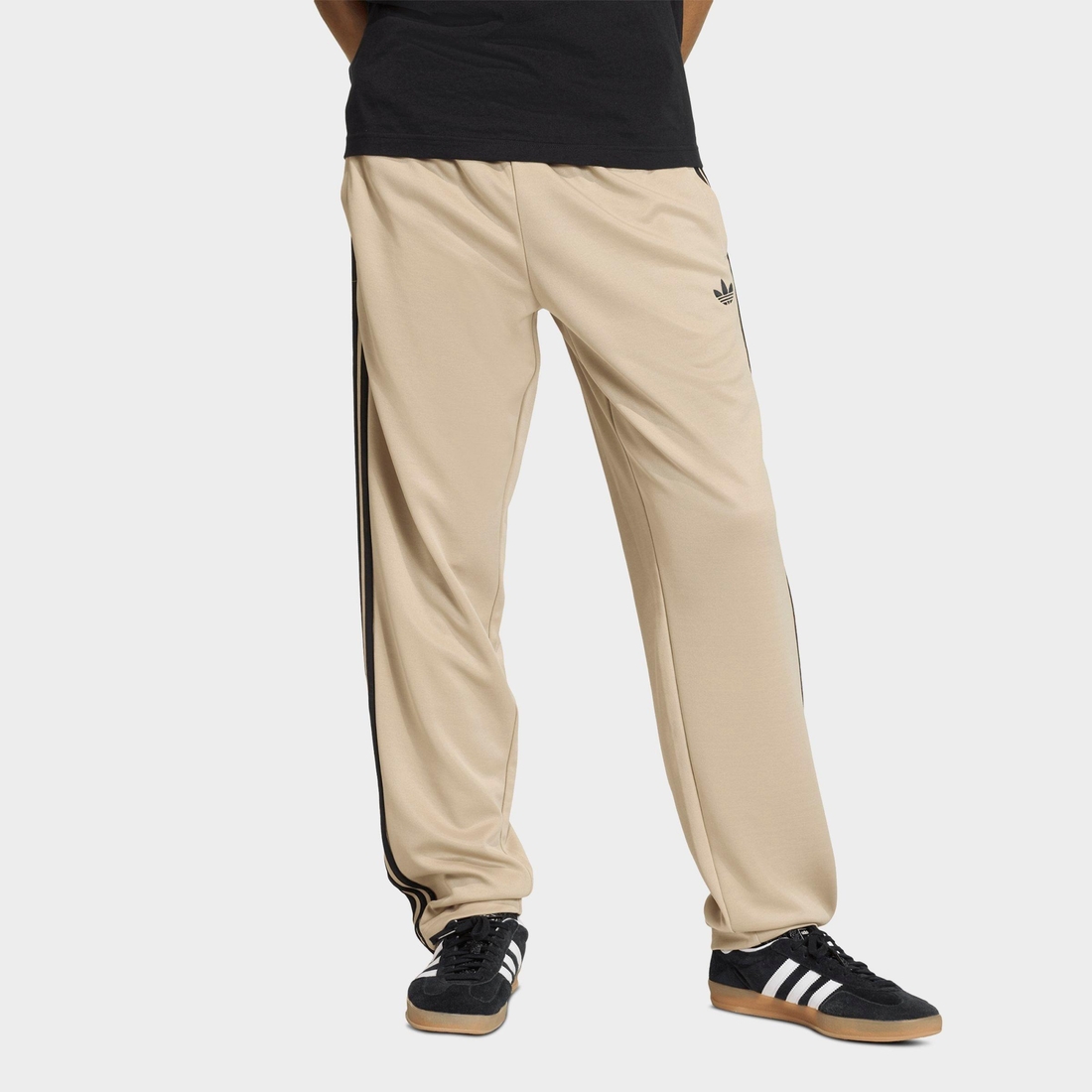 adidas Men's Originals SST Regular Track Pants in Stone Khaki Size