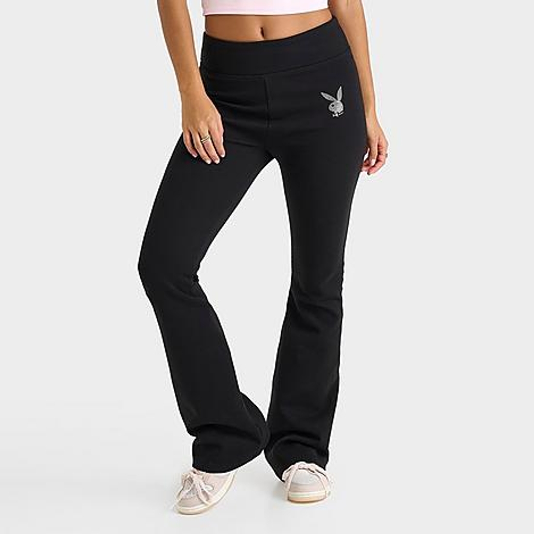 Women's Playboy Bunny Rhinestone Flare Pants available now
