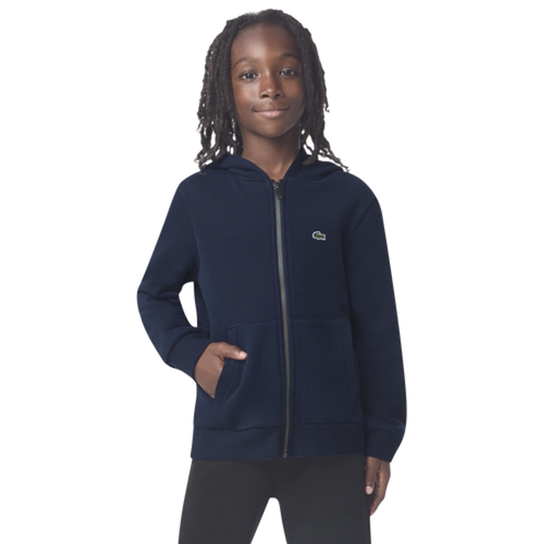 Boys Lacoste Lacoste Fleece Full Zip Hoodie available now at Lenox