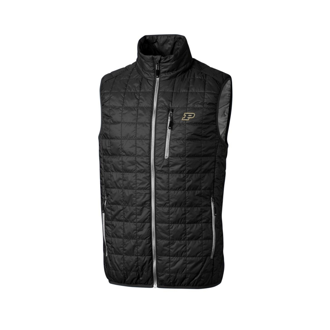 Cutter & Buck Men's Black Purdue Boilermakers Rainier Full-Zip