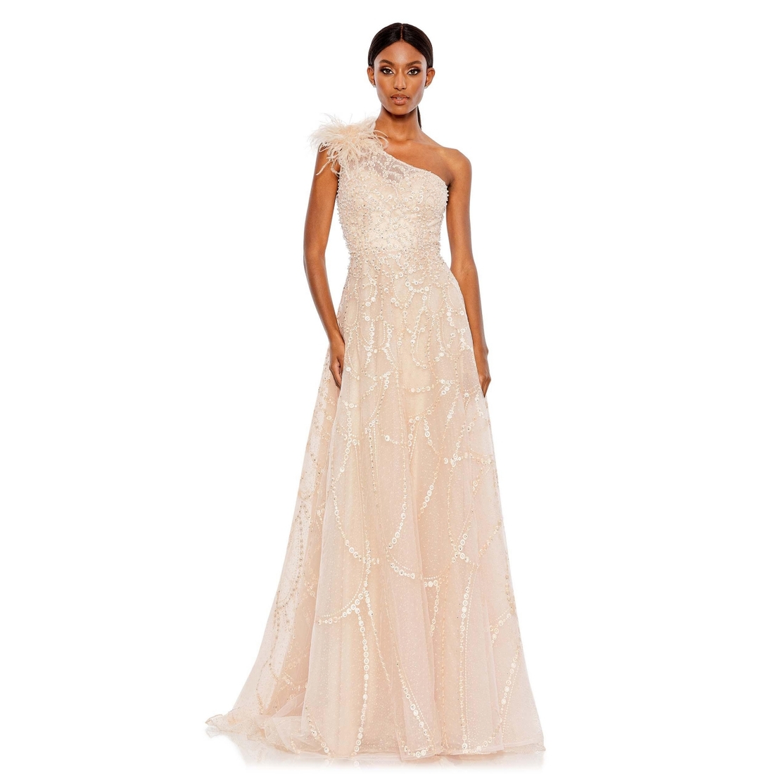 evening dresses brighton Mac Duggal 20367 Long Lace Evening Dress