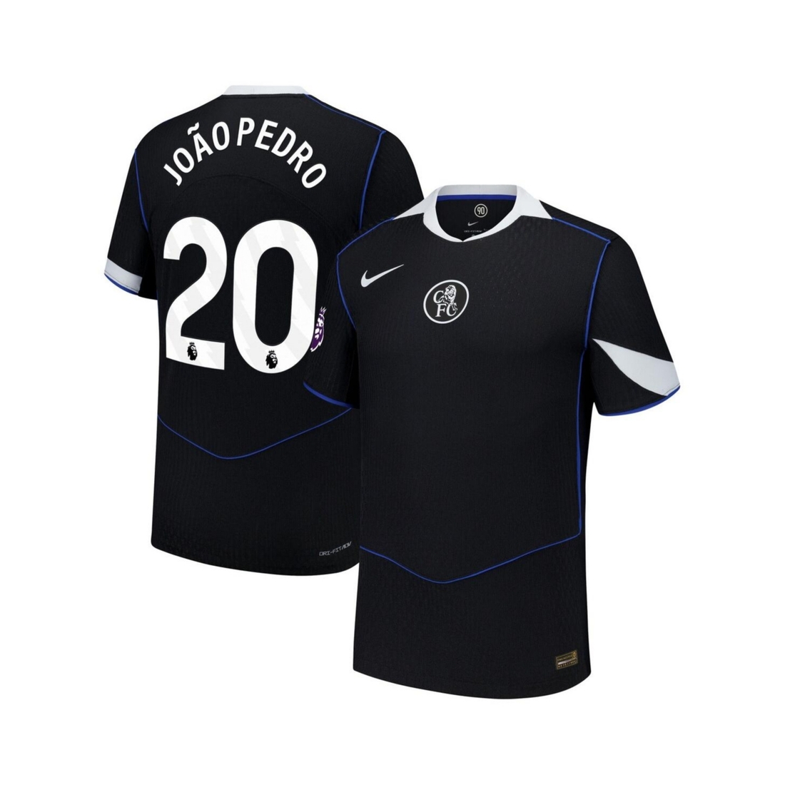 Nike Men's Joao Pedro Black Chelsea 2025/26 Third Authentic Player