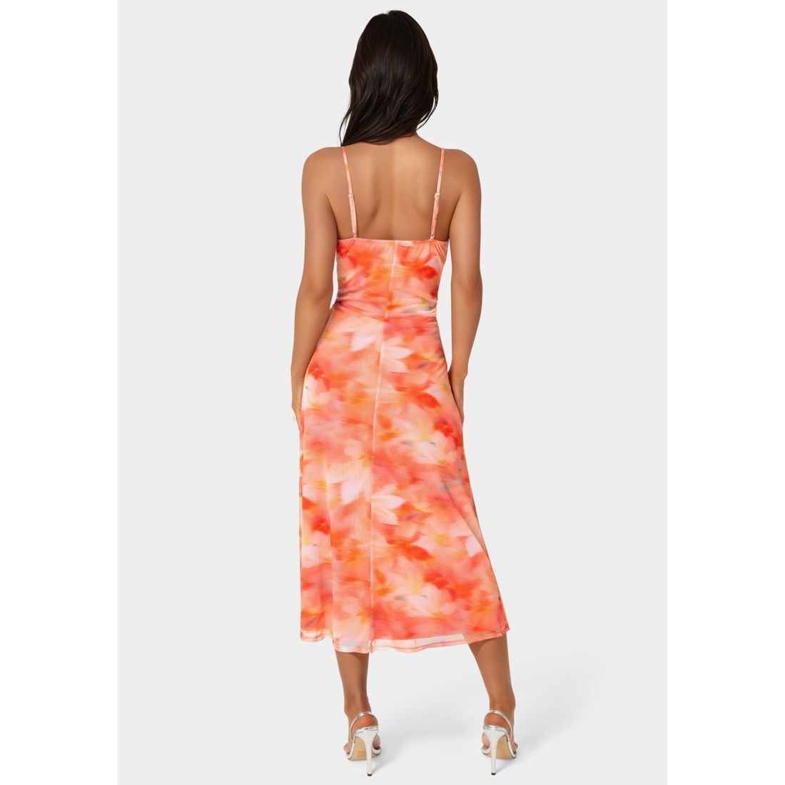 midi three dimensional flower mesh dress Believe It or Not Midi Dress