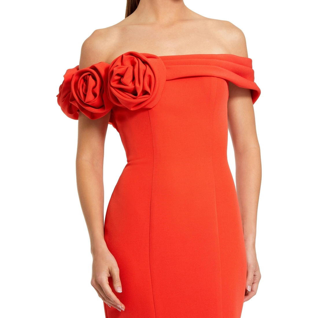 Mac Duggal Women's 3D Floral Crepe Off The Shoulder Gown available now at  Mall of Georgia