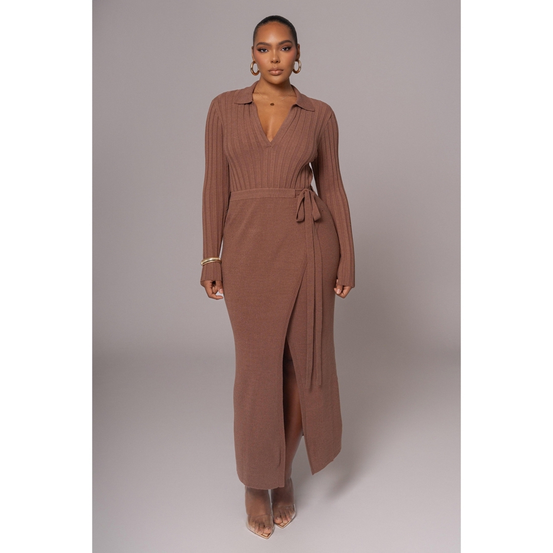 knee length dresses for ladies Black Reunited Maxi Dress