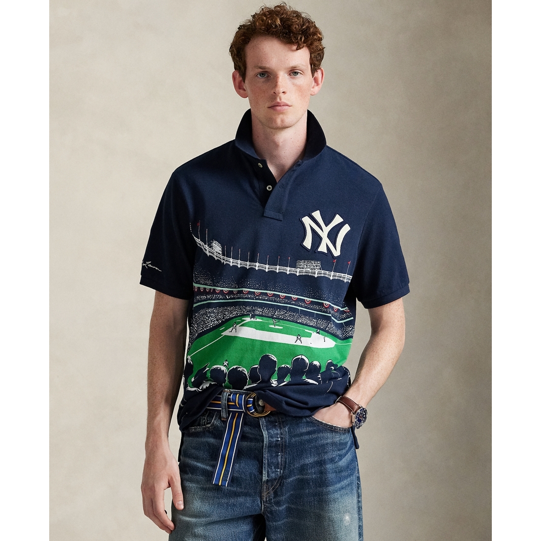 Polo Ralph Lauren Men's Classic Fit Yankees Polo Shirt available