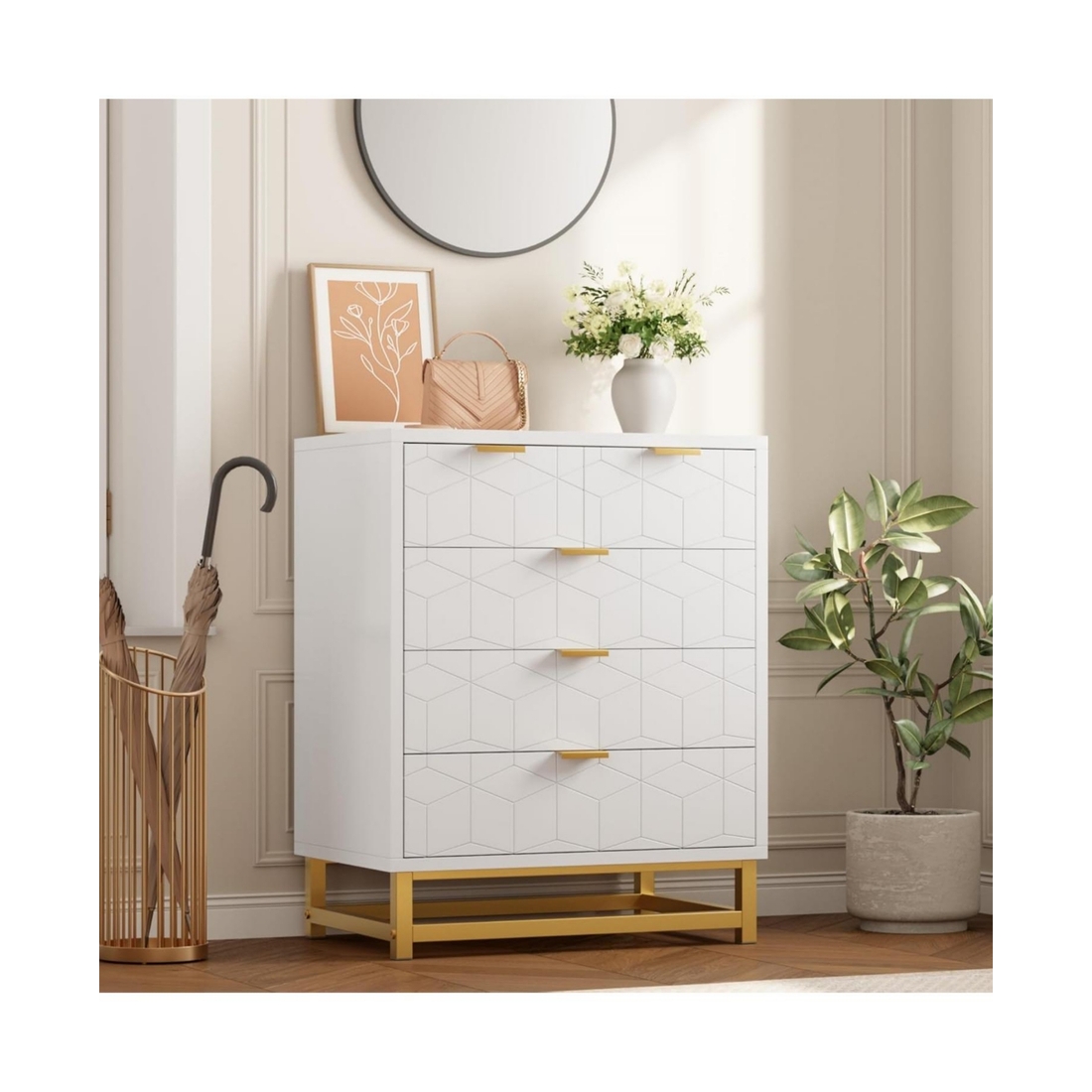 five drawer bedroom dresser Dresser for Bedroom with 5 Drawers, five drawer storage organizer Vertical Drawer Dresser with Storage Freestanding Modern Chest of Drawers with Metal