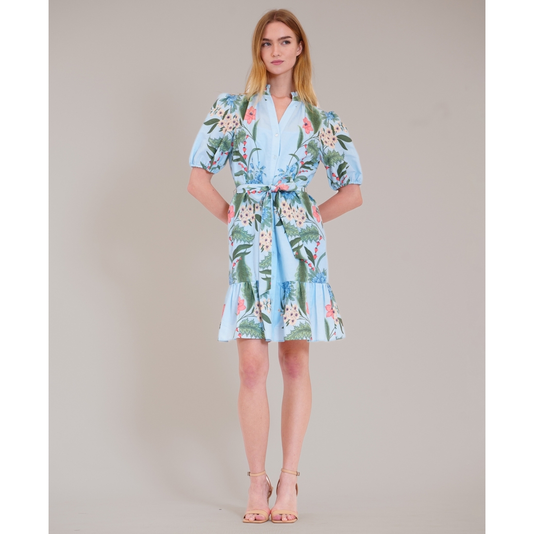knee length dresses for ladies Florida Yellow Satin Mini Dress - US 18 main image 1