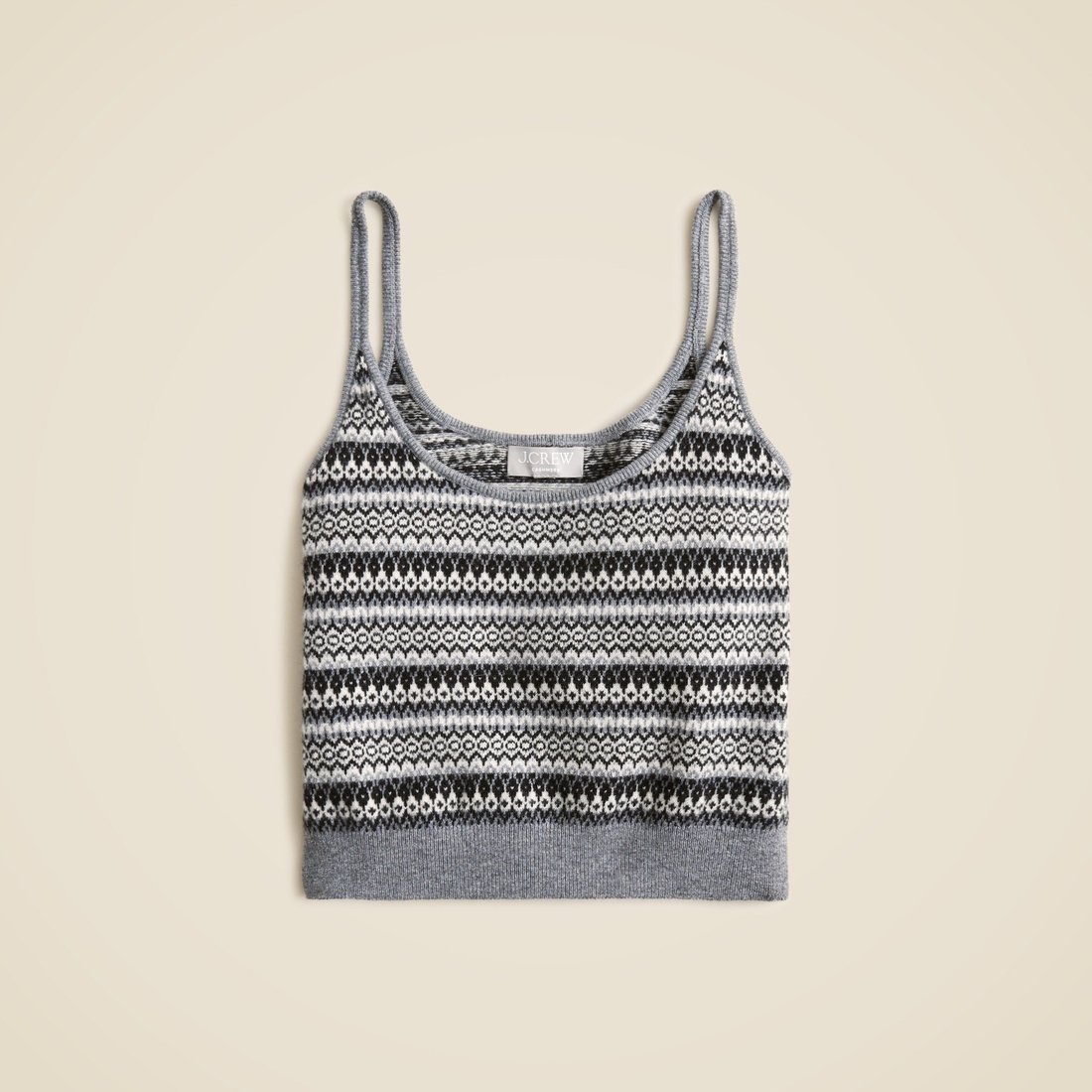 Cashmere Fair Isle sweater-tank available now at Lenox Square®