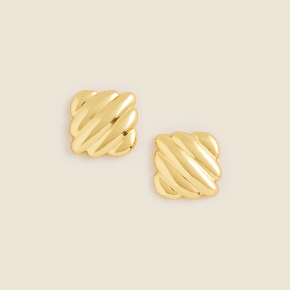 Ridged square stud earrings available now at Lenox Square®