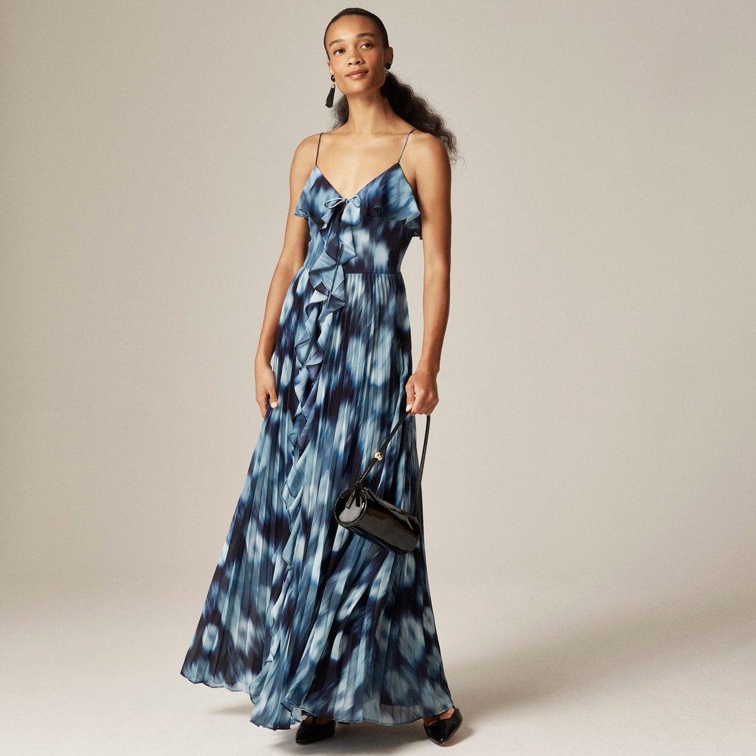sachin and babi light blue dress Collection chiffon ruffle dress in blurry floral print available now at  Fashion Centre at Pentagon City®