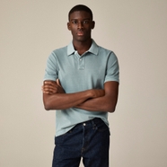 Tall washed piqué polo shirt available now at The Westchester™