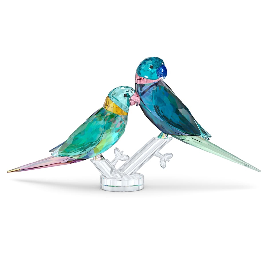 Swarovski Jungle Beats 青いインコ Jungle Beats Parakeet Couple Fife & Fifer available now at King of