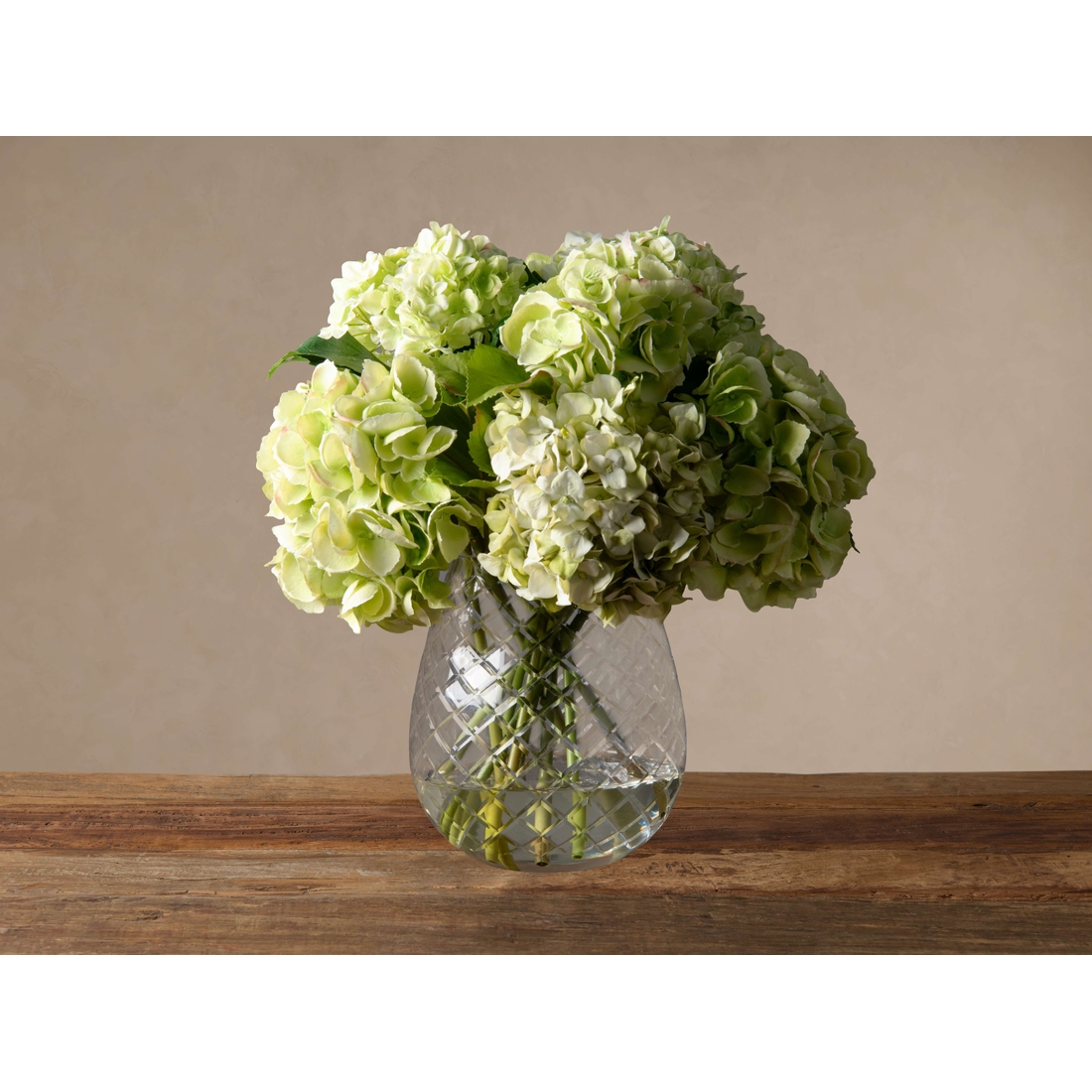 Faux Hydrangea in Cut Glass available now at Burlington Mall®