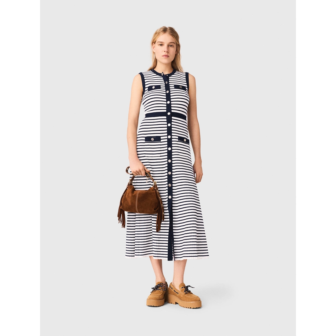 galleria rib knit maxi dress Seroya Galleria Rib Knit Maxi Dress In Butter - 30% Off