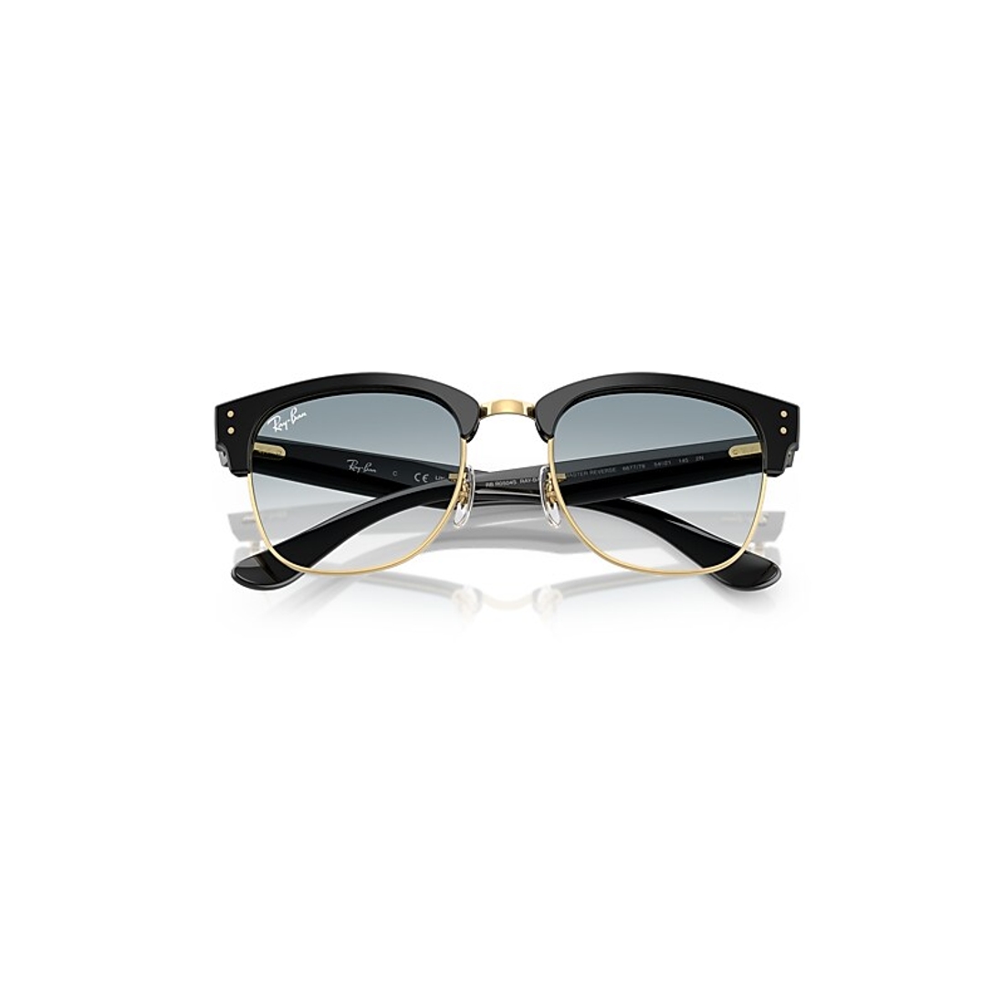 く*ぼ様 RAYBAN CLUBMASTER CLUBMASTER REVERSE Sunglasses in Transparent Dark Grey On Gunmetal
