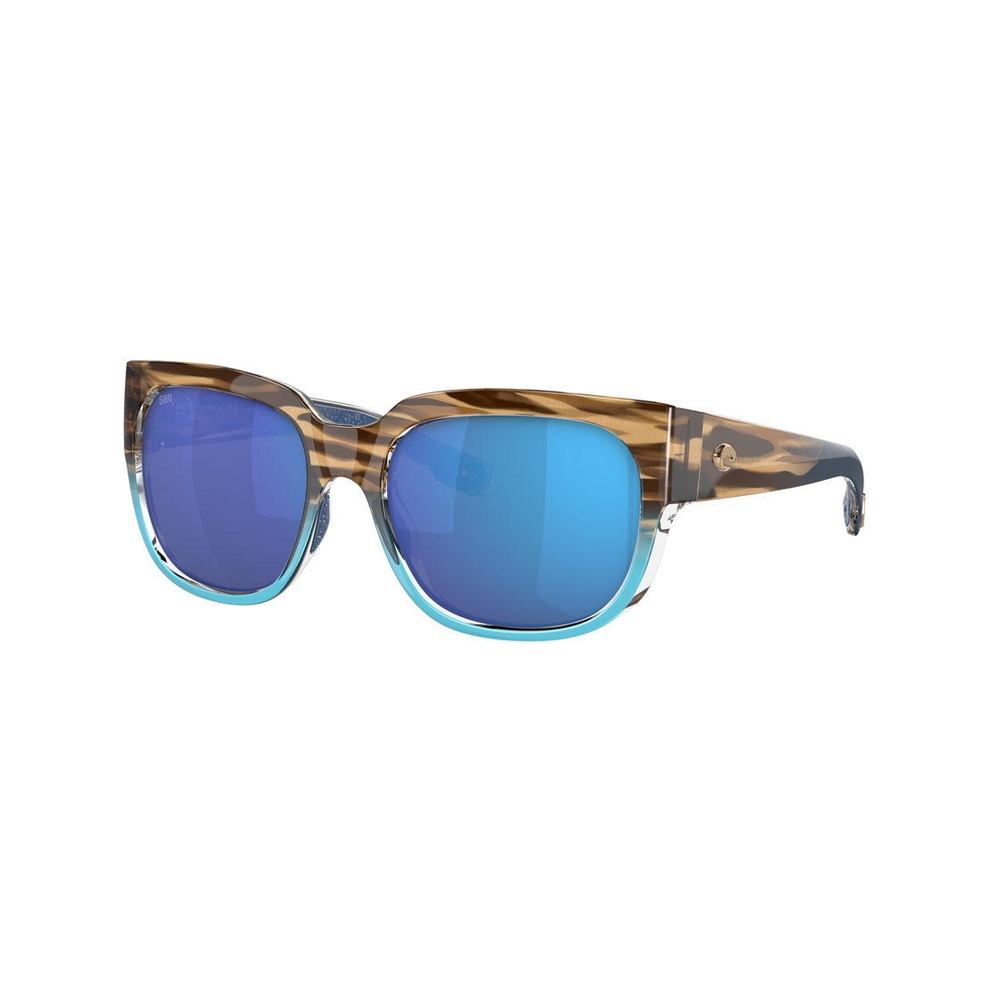 Costa Waterwoman Blue Mirrored Lens Sunglasses with Brown Frame Costa Del Mar WATERWOMAN 2 Sunglasses WTW251OBMGLP Wahoo  main image 4