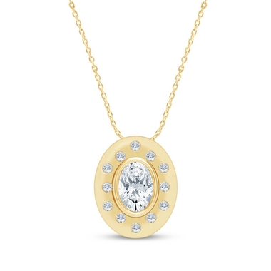 Diamond Angel Number 333 Necklace 1/6 ct tw Round-cut Sterling