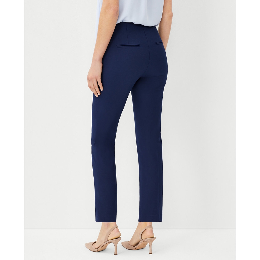 The Side Zip Ankle Pant in Bi-Stretch available now at