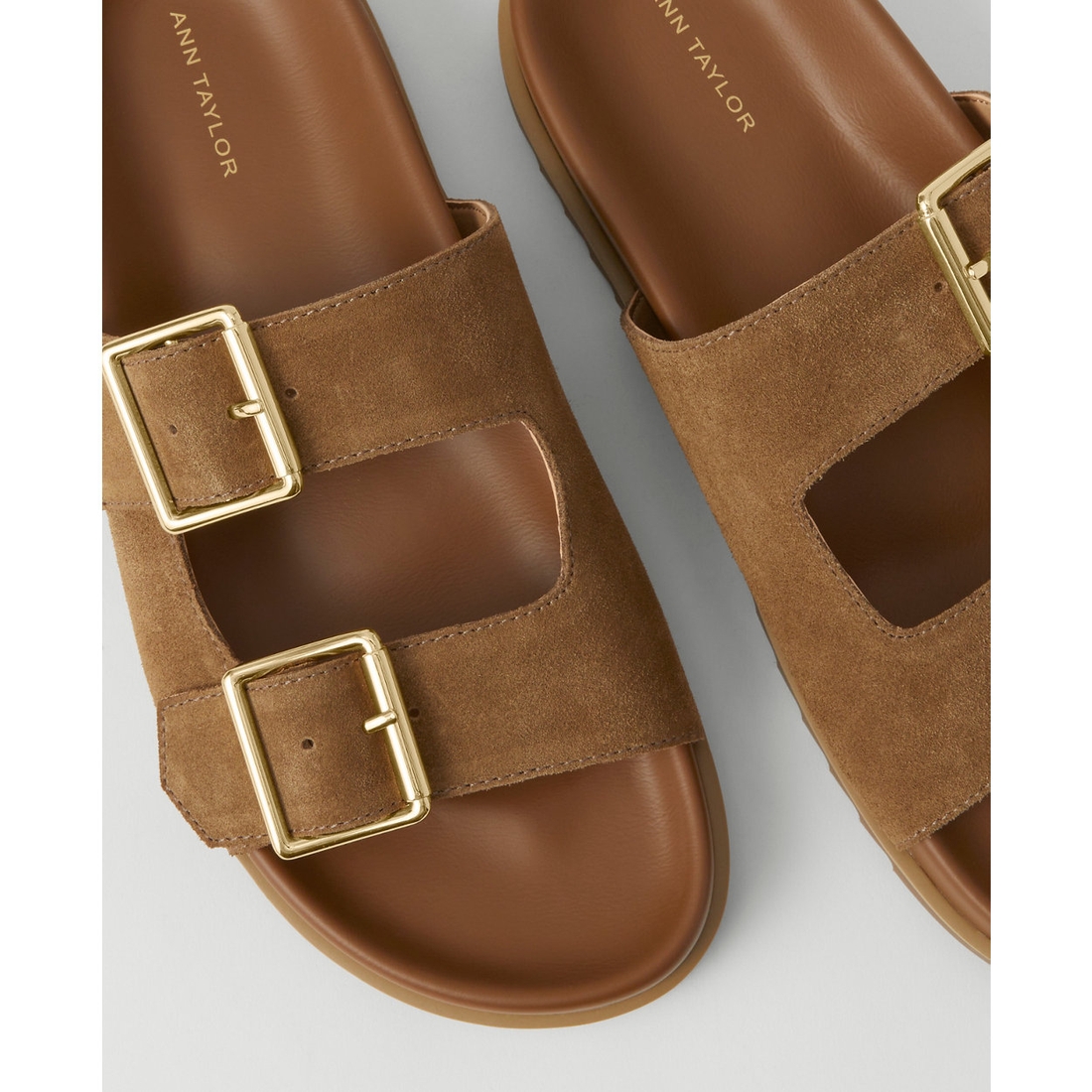 Weekend Collection Double Buckle Suede Sport Sandals