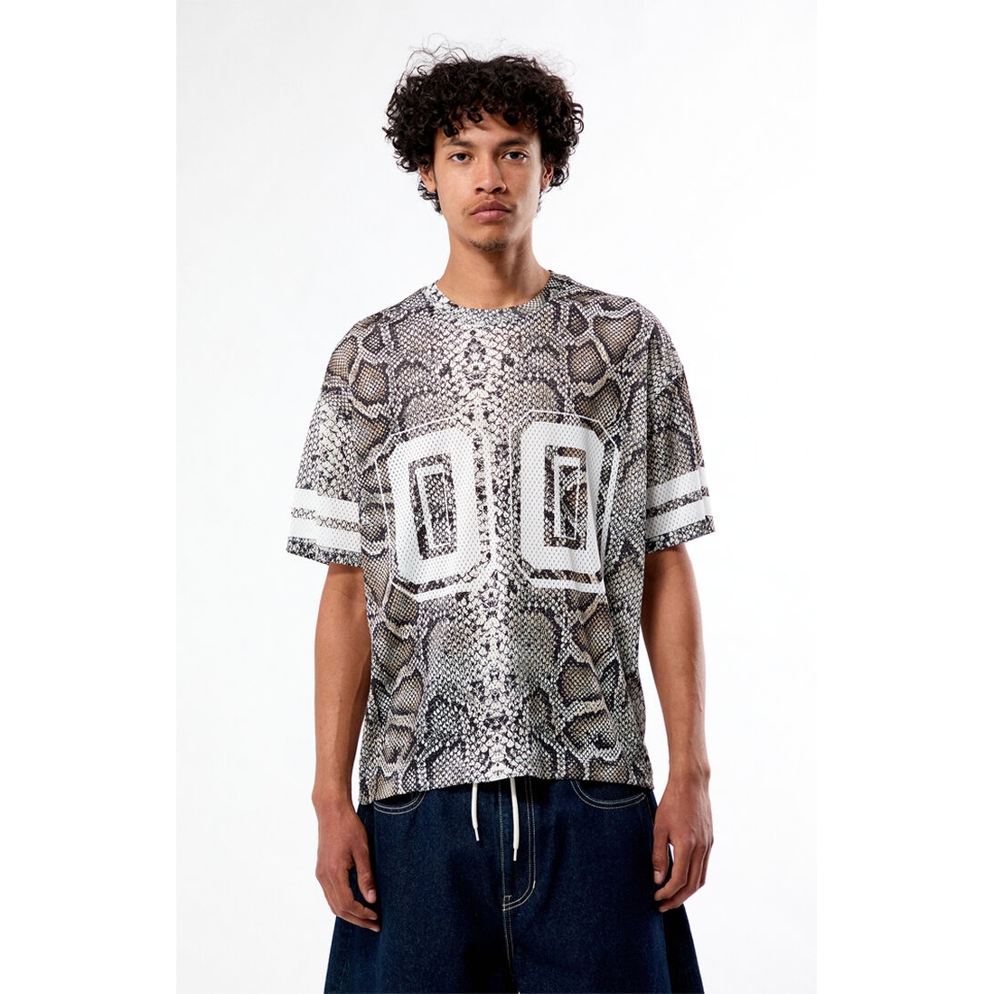 美品 23SS SUNSEA サンシー 半袖 テニス ポロ シャツ 318P▲ Men's Snake Mesh Jersey available now at Silver Sands Premium Outlets®