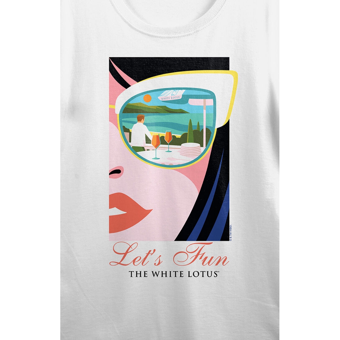 Women's White Lotus Half Face T-Shirt available now at